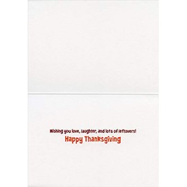 Avanti Alpacas with Napkins Funny/Humorous Thanksgiving Card