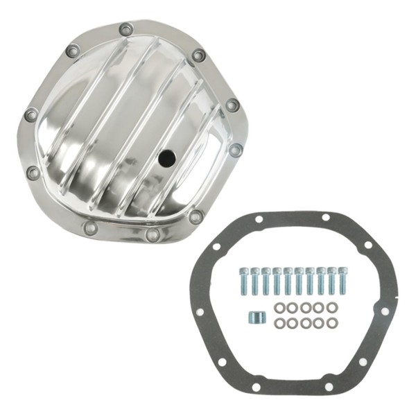 munirater Differential Cover Kit 10 Bolt Polished Aluminum Replacement for