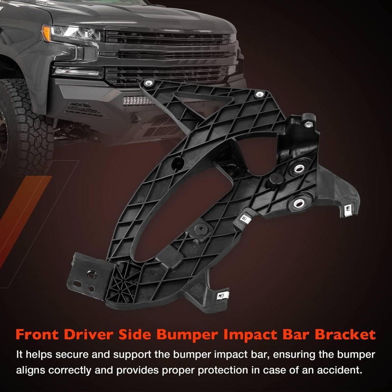 Front Left Driver Side Bumper Support Impact Bar Bracket Compatible