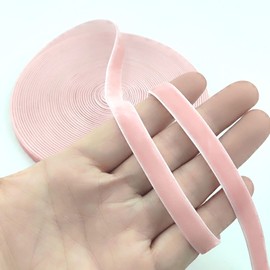 YOOGCORETT 10 Yards Vintage Pink Velvet Ribbon Christmas Ribbons for Christmas Gifts Wrapping, DIY Craft, Hair Bows Making, Home Party Wedding Decor 3/8"Inch