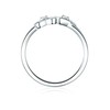 Trilani Women's Ring 925 Sterling Silver with Brilliant Cut Zirconia,