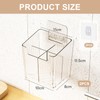 FloralGrace 2-Piece Acrylic Organiser, Clear Makeup Container, Stackable Organiser Baskets