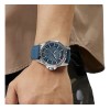 Naviforce Reloj Deportivo Impermeable Quartz Sport Watch, Blue Dial, Silver