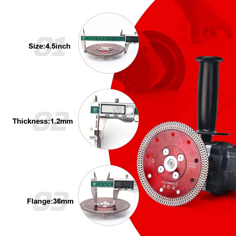 Casaverde 115mm Super Thin Tile Cutting Disc Diamond Saw Blades