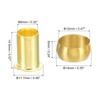 TA-VIGOR 12mm Tube OD Compression Sleeves and Ferrules, 60PCS Brass