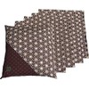JOYDREAM Zabuton Cover 55 59 Set of 5 Clam Red