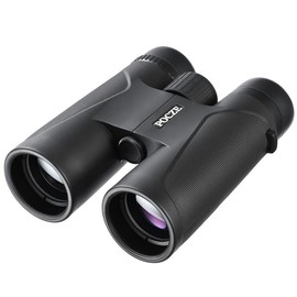 12x42 UHD Binoculars for Adults High Powered - Low Light Night Vision Binoculars for Bird Watching, Outdoor Sports, Hunting, Travel - Color: Black