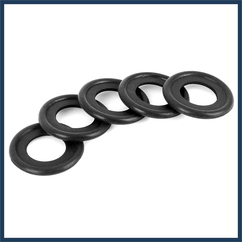 INFINAUTO 10pcs M12 Rubber Oil Drain Plug Washers Seals Gaskets