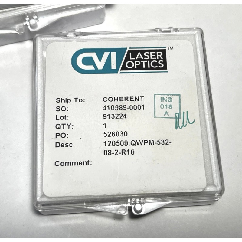 CVI mounted 1/2 waveplate for 532nm QWPM-532-08-2-