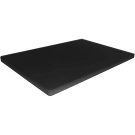 Large Poly Cutting Board, 18x12 Inch Black, 3/4" Thick, BPA Free and Dishwasher Safe