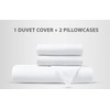 Plain Duvet Cover With Pillow Case Non Iron Percale Quilt