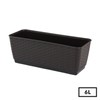 New Plastic Flower Pot RATOLLA 40 cm wide Umber