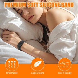 MYAPULUA Silicone Bands Compatible with WHOOP Band 4.0,Soft Silicone Sport Strap for Men/Women,Comfort Durable Waterproof and Sweatproof with U Shaped Replacement Wristbands