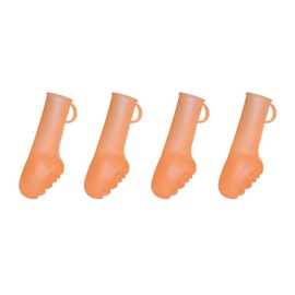 Dog Shoes Vent Type Pouch SS Size 4 Pieces Orange [PAW-2]