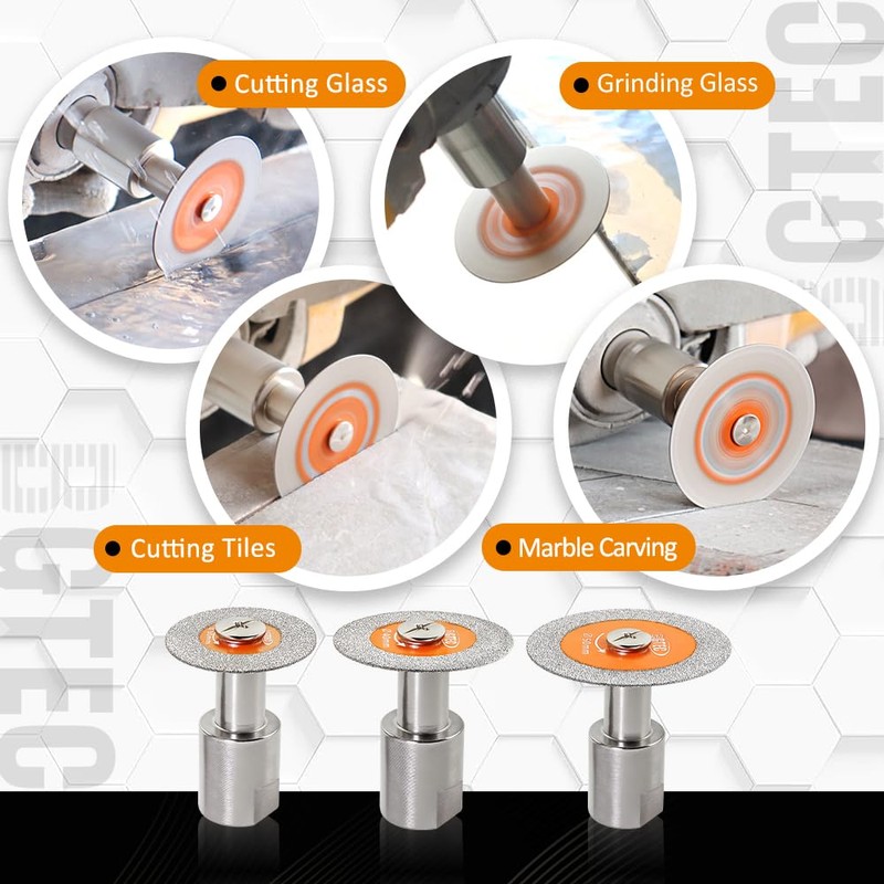 BGTEC Diamond Mini Glass Cutting Saw Blade - 5PCS 1