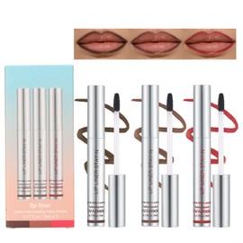 BONNIE CHOICE 3 Colors Peel Off Matte Lip Liner Stain, Long Lasting Natural Peel Off Tattoo Lip Stain, Waterproof Non-Stick Cup Lip Tint Peel Off Lip Gloss, Lip Makeup Gifts for Women (3pcs/Set B)
