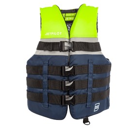 Jetpilot S1 Nylon Men’s Coast Guard Approved Life Jacket PFD-Neon-S/M