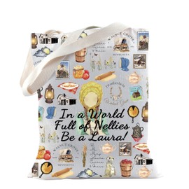 TSOTMO Little House Book Merchandise Tote Bag for Book Lovers Library Bookish Gift Prairie Life Gifts (Be Laura Tote)