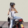Helmet Pigtail, Gradient Bicycle Helmet Braid with Reusable Suction Cup