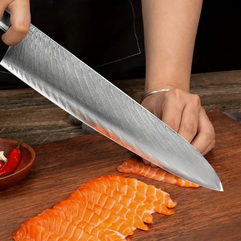IOKO 9.5 Inch 67 Layers Damascus Steel Kitchen Chef Knives