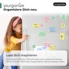 YOURGANIZE 90 Smileys Magnets, Diameter 30 mm, Ideal as a