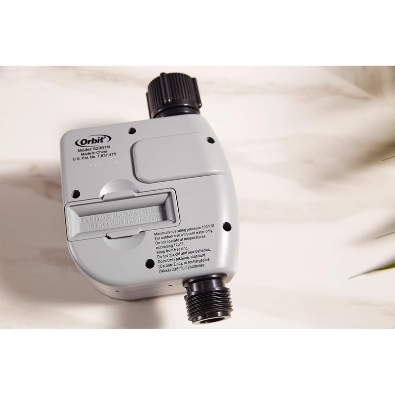 3-Pack Orbit 62061N Single-Outlet Hose Watering Timer, 1 Outlet, Green