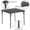 Flash Furniture Mindy Kids Black Folding Table