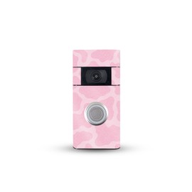 MightySkins Glossy Glitter Skin Compatible with Ring Video Doorbell (2nd Generation) - Pink Giraffe | Protective, Durable High-Gloss Glitter Finish | Easy to Apply