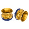 1 Pair NAB Hub Adapters Polished Aluminum Alloy Universal Loading