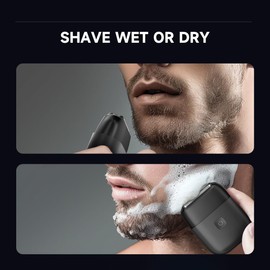 Electric Shaver for Men, DmgicPro Upgraded 5D Floating Heads, Waterproof Cordless Razor for Men Gift, 60 mins Long Working, Travel-Friendly for Wet/Dry Shaving - Black