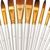15pcs Paint Brush Set Acrylic Detailed Oil Painting Brushes with