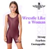 Exxact Sports Plain Youth Girls Wrestling Singlet – High-Cut, Full-Coverage