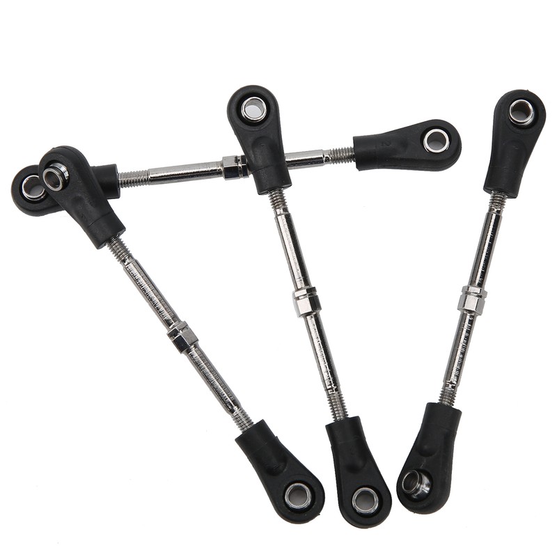 4pcs RC Steering Tie Rod Adjustable Rear Upper Linkage Rod