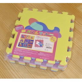 Yunox 26-007 Super Thick EVA Puzzle Mat, Vehicle Series, Floor Heating, Non-Formaldehyde, 9 Piece Set, Approx. 11.8 x 11.8 x 0.5 inches (30 x 30 x 1.4 cm)