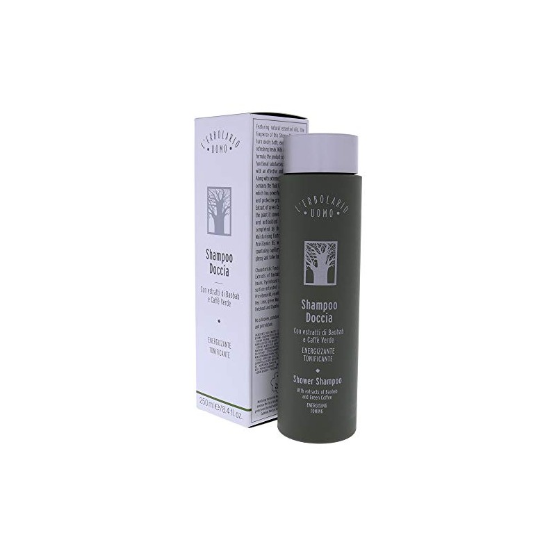 LErbolario Uomo Shower Shampoo For Unisex 8.4 oz Shampoo