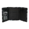 Jack Daniels Signature Label Trifold Wallet - Black Leather