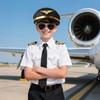 Bryndo 5 Pcs Airline Pilot Costue Set for Kids, Pilot