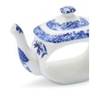 Spode Blue Italian Teapot Napkin Rings Set of 4, Ceramic