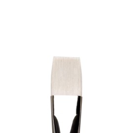 Winsor & Newton 5524018 Artisan Synthetikfaser - Pinsel mit Leistungsmerkmalen von Schweineborsten, robust und haltbar, perfekt für dickflüssige Öl - Farbe - Flachpinsel / kurz - langer Stiel Nr.18