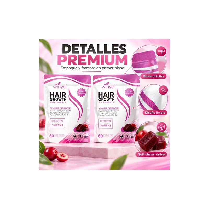 Suplemento Para El Cabello 2 Frascos