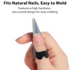100pcs Nail Forms, Reusable Sticky Nail Extension Forms for Builder