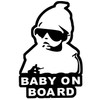 Baby on Board Sticker Car, Weatherproof and UV-Resistant, 12 x