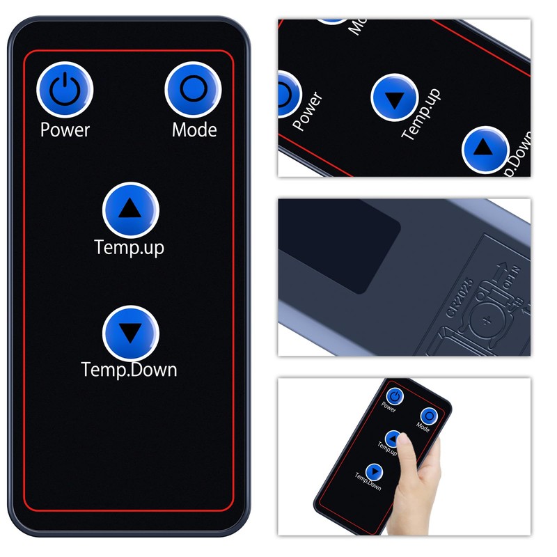 HZIME New Replace Remote Control Compatible for EdenPURE Classic Plus
