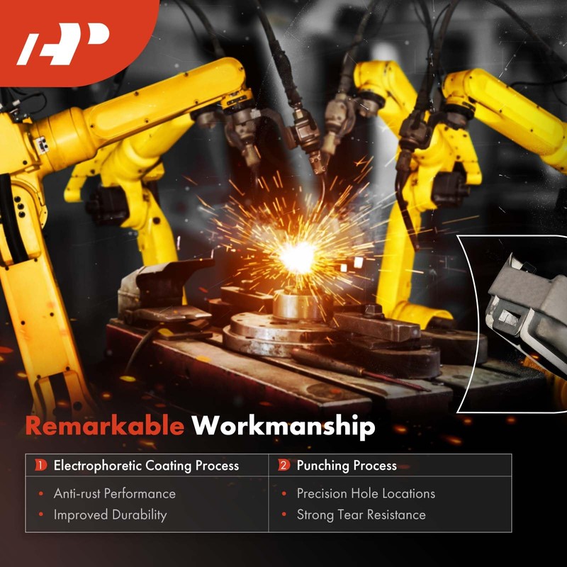 A-Premium Front Driver and Passenger Side Brake Dust Shield Compatible