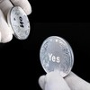Yes or No Lacquered Metal Commemorative Coin Set of 2
