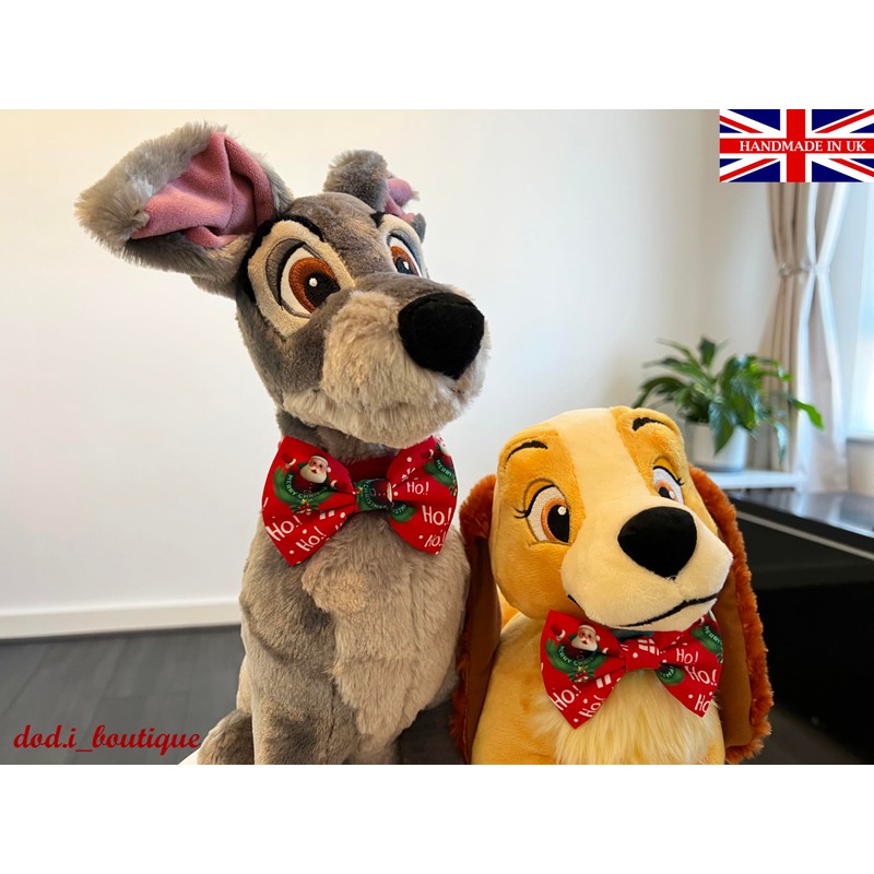 dod.i_boutique New Dogs Bow Tie Bowtie Merry Christmas SANTA RED
