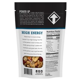 Power Up Premium Trail Mix - High Energy Trail Mix 14oz, Gluten Free, Vegan, Non-GMO