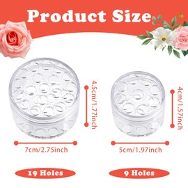 Pack of 4 Ikebana Twister, Transparent Hanataba Flower Holder, Spiral Ikebana Stem Holder, Flower Arrangement Hold Lkebana Twister for Vases, Flowers, DIY Bouquet Stem Holder (2 Sizes)