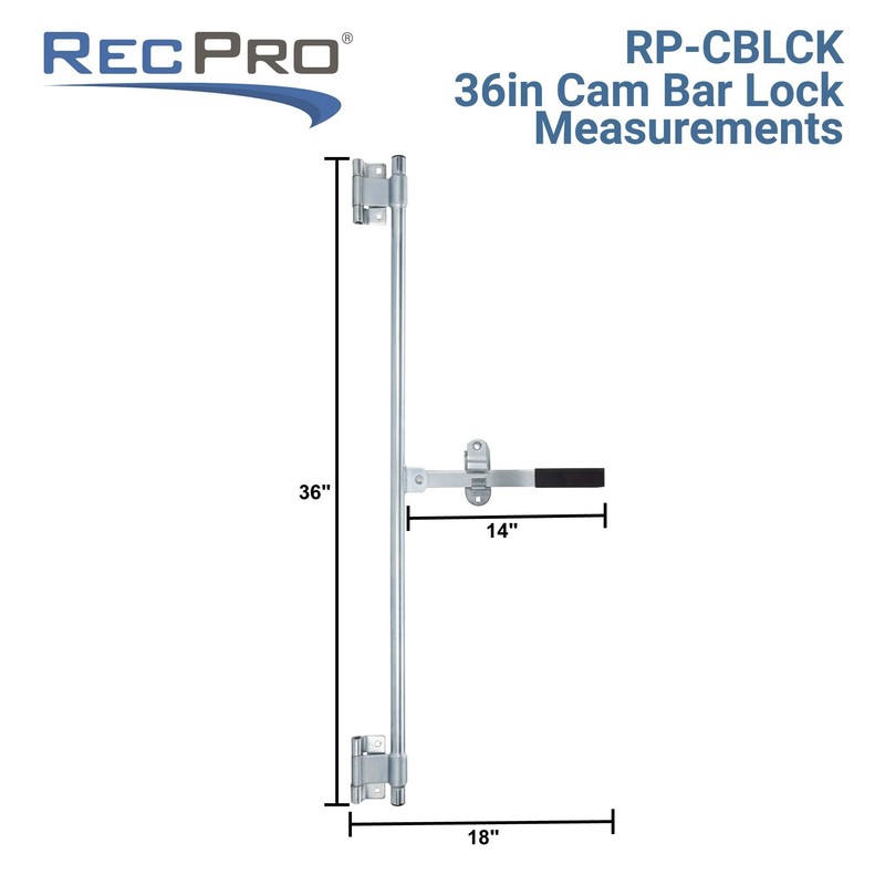 RecPro Cam Bar Lock Kit | Heavy-Duty Zinc Steel Lock