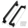 khtumeware 6 Pack Matte Black Cabinet Pulls, 8-3/4 Inch(224mm) Hole